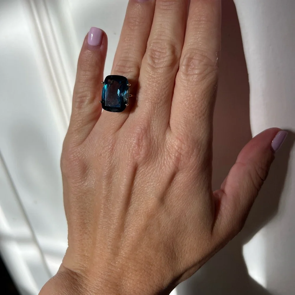 EFFY BLUE TOPAZ RING - Picture 2 of 10